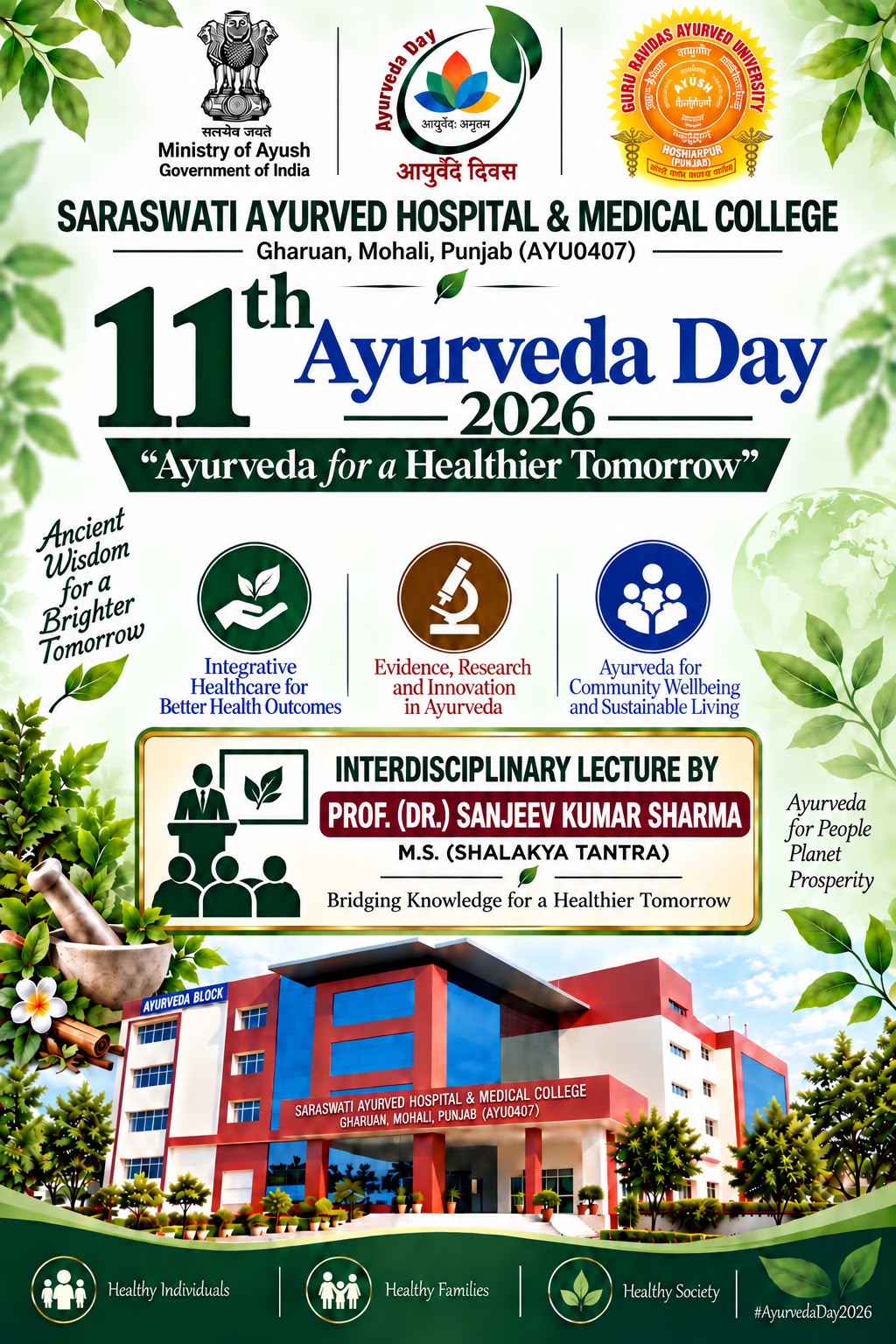 11th Ayurveda Day (Interdisciplinary Lecture)