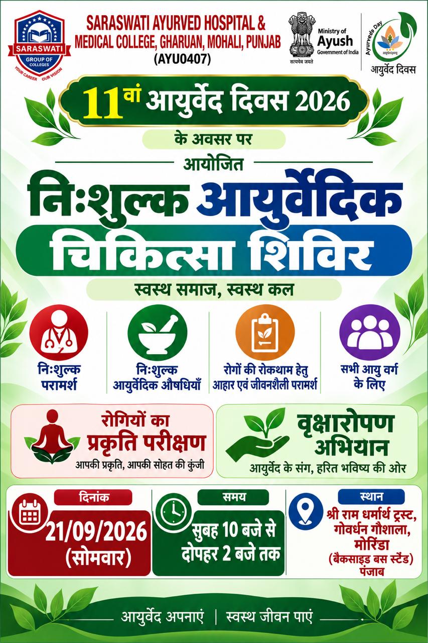 AYURVEDA FOR A HEALTHIER TOMORROW