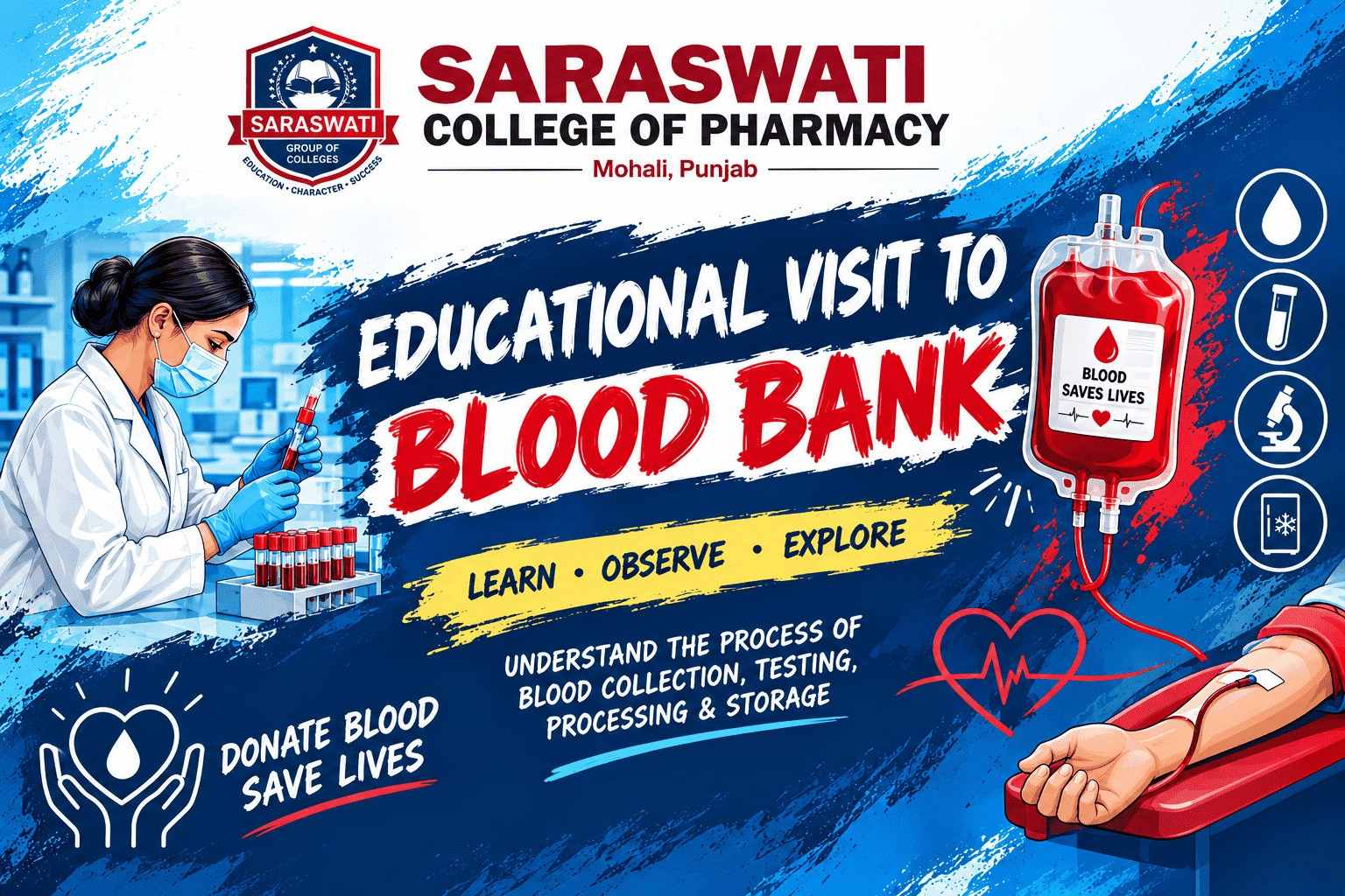 Educational Visit to Rotary Blood Bank